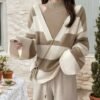 9cde7f8ae98e4b698dc374395074caf1-goods.jpeg Women's Off-Shoulder Halter Neck Striped Sweater