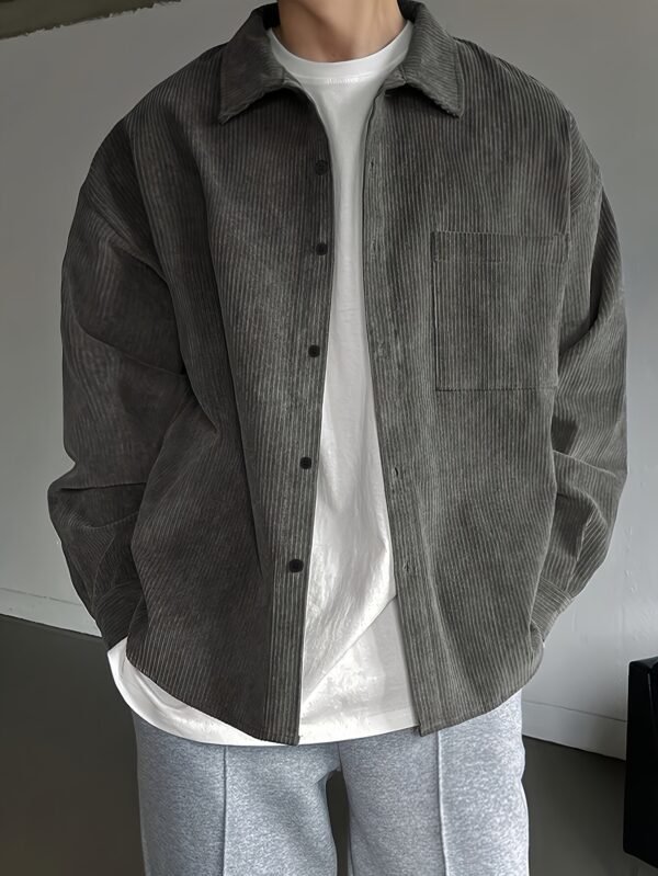 Men's Casual Lapel Button-Up Shirt