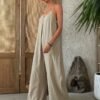 aa6b8f5f-d25e-4366-af31-784383253ad4.jpg Women's Solid Color Casual Vacation Jumpsuit for Spring and Summer