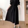 abb6f23f-6afc-4555-80c7-64420d236642.jpg Women's Lapel Tie Waist Elegant Dress