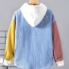 Men's Contrast Color Casual Shirt Jacket