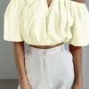 b7c3af1f-60ab-45ad-8763-d603060b8cfe.jpg Women's Elegant V-Neck Solid Color Short Blouse – Apricot