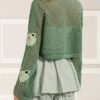 b952b5cb-c9b0-4472-a4fb-c1d93a5a828b.jpg Women's Elegant Hollow-Out Frog Jacquard Cardigan