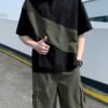 b9536626-7261-4e30-a4bb-a7dc6095ab6a.jpg Men's Casual Athletic Top & Bottom 2-Piece Set – Black / Army Green