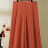 Women's Elegant Orange Skirt Set – Stylish Warm-Tone Fashion Outfit