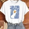 bbcf30c0-79e7-4ba1-b823-6a7abd1a839e.jpg Women's Cute Duck Print Round Neck Short Sleeve T-Shirt