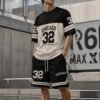 Men's Casual Crew Neck T-Shirt & Shorts 2-Piece Set