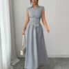 c10ea5e4-aeeb-4524-a024-8942a7b0afc5.jpg Lapel Collar Waist-Cinching Maxi Dress