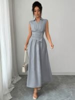 c10ea5e4-aeeb-4524-a024-8942a7b0afc5.jpg Lapel Collar Waist-Cinching Maxi Dress
