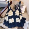 Women's Bohemian Floral Cut-Out Sleeveless Camisole Cover-Up Top