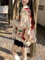 Women's Sweet 3D Flower Sleeveless Sweater Vest Cardigan