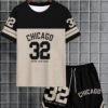 Men's Casual Crew Neck T-Shirt & Shorts 2-Piece Set