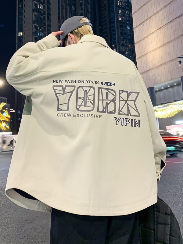 Winter New Men's Shirt-Style Jacket Coat with Lapel
