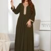 Women's Chic Solid Colour V-Neck Casual Dress