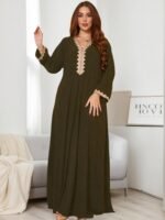 d0c8f410-32fd-4bd7-b32c-fdf9a4be29f0.jpg Women's Chic Solid Colour V-Neck Casual Dress