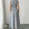 d0ea4686-a379-46a9-adb4-9ad55354bdec.jpg Lapel Collar Waist-Cinching Maxi Dress