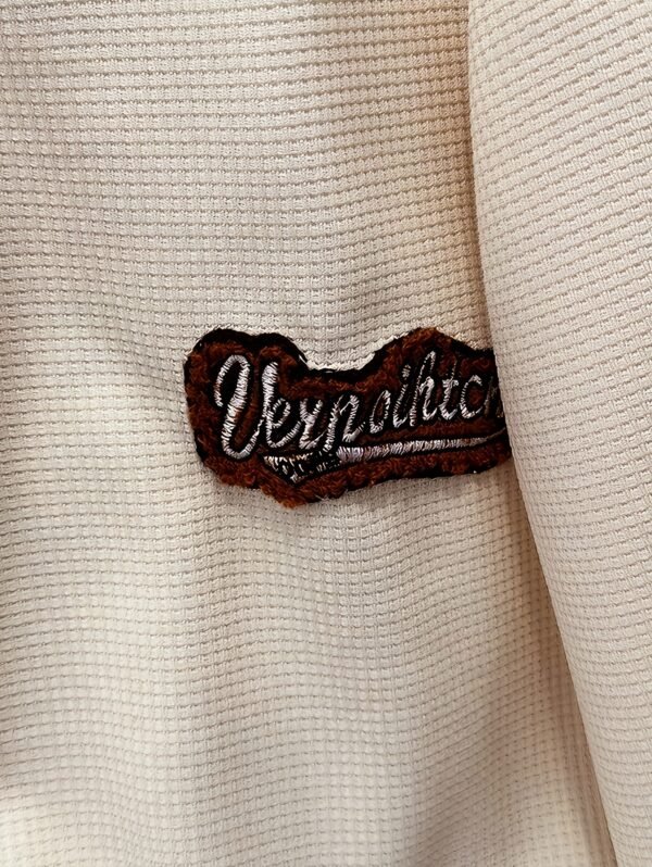 Men's Vintage Waffle Long Sleeve Polo Shirt with Contrast Collar