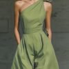 dc81e811-cb5d-4ad8-8ec3-9d0c95340850.jpg French Green One-Shoulder Wide-Leg Jumpsuit