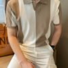 dd3eb4e1-489e-4f8b-8ad9-5a6a32d43daa.jpg Men's Business Casual Breathable Knit Short Sleeve T-Shirt