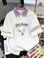 Men's Fashion Contrast Color Polo Shirt