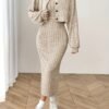 e2eac778-909f-4809-869c-4372396e7f02.jpg Autumn Cardigan Long Sleeve Short Top And Dress Set