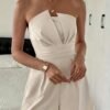 Off-Shoulder Wrap Crop Bodysuit Top