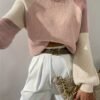 Women's Elegant Solid Color Long Sleeve Round Neck Top