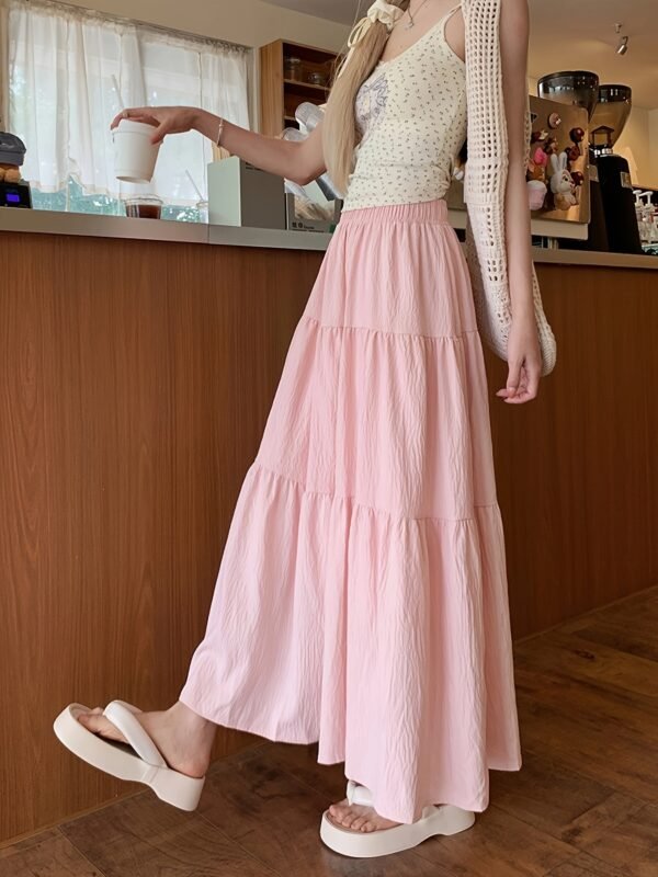 ee760c5e-cf19-438e-8aed-664df928adcf.jpg Women's High-Waisted Pink Beach Party Midi Skirt