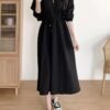 f0579059-5d90-41e2-8e2a-b0f6d8eaf3b8.jpg Women's Lapel Tie Waist Elegant Dress