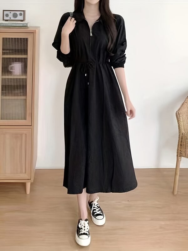 f0579059-5d90-41e2-8e2a-b0f6d8eaf3b8.jpg Women's Lapel Tie Waist Elegant Dress