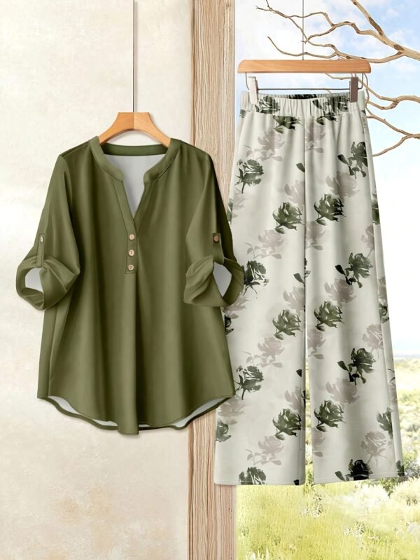 f11b0803-a265-4210-9caf-f3fd3a4d10fa.jpg Women's Elegant Printed Two-Piece Pants Set