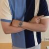 Men's Contrast Color Versatile Knit Sweater Top