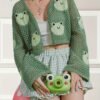 faea59be-39be-4bc1-86f6-26feed72e2af.jpg Women's Elegant Hollow-Out Frog Jacquard Cardigan