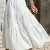 Women's Elegant Patchwork Mid-Length Skirt